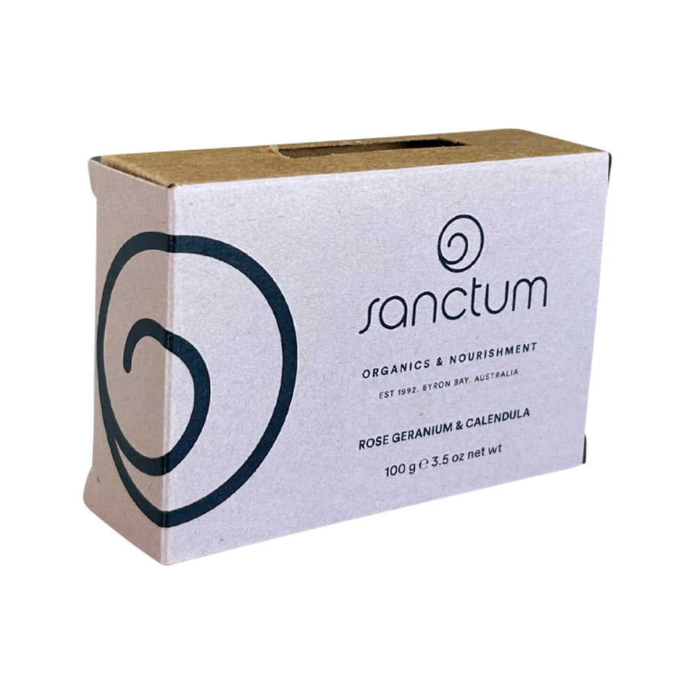 Sanctum Soap Bar Rose Geranium And Calendula 100g