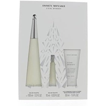 Issey Miyake L'eau D'issey Woman Set Eau De Toilette 100ml & Eau De Toilette 10ml & Bl 50ml (new Pack)