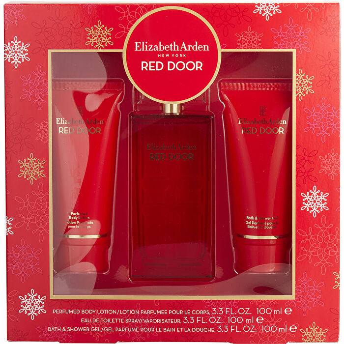 Elizabeth Arden Red Door Woman Set Eau De Toilette 100ml & Bl 100ml & Bath & Sg 100ml (new Pack)