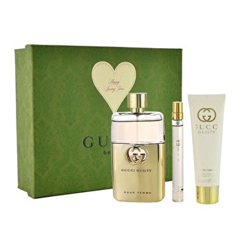Gucci Guilty Pour Femme Woman Set Eau De Parfum 90ml & Eau De Parfum 10ml & Bl 50ml