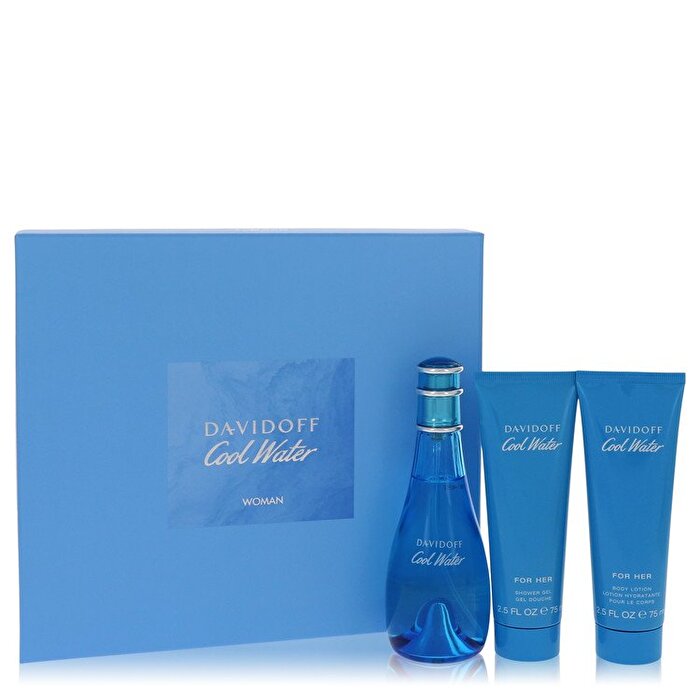 Davidoff Cool Water Woman Set Eau De Toilette 100ml & Sg 75ml & Bl 75ml