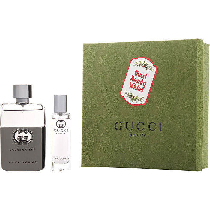 Gucci Guilty Pour Homme Man Eau De Toilette 50ml & Eau De Parfum 15ml Travel Set