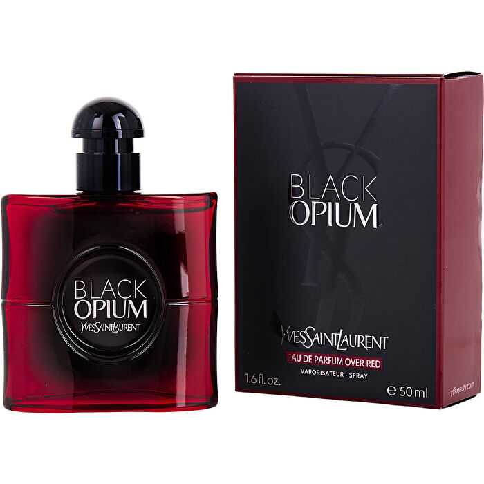 Yves Saint Laurent Black Opium Woman Eau De Parfum Over Red 50ml