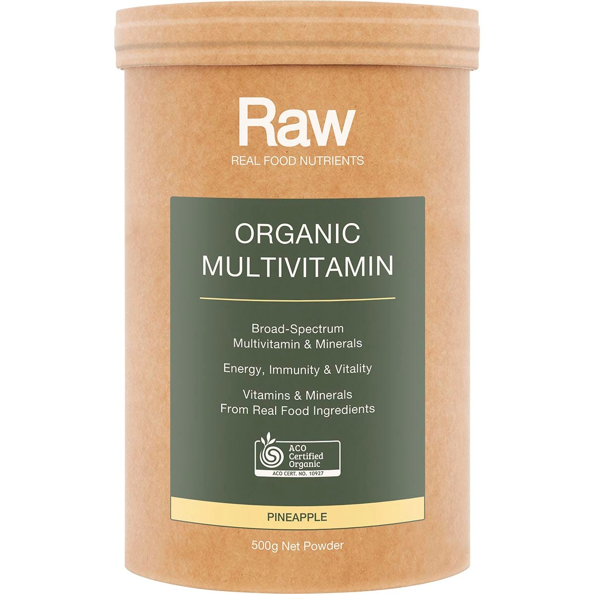 Raw Organic Multivitamin Pineapple 500g