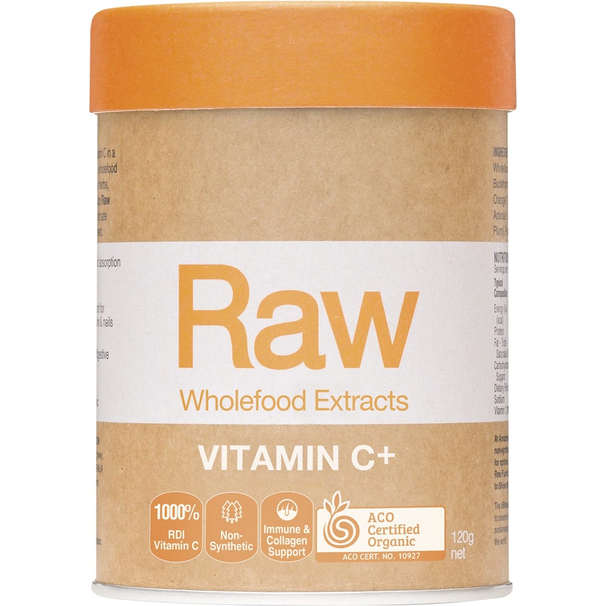 Raw Wholefood Extracts Vitamin C+ Passionfruit Flavour 120g