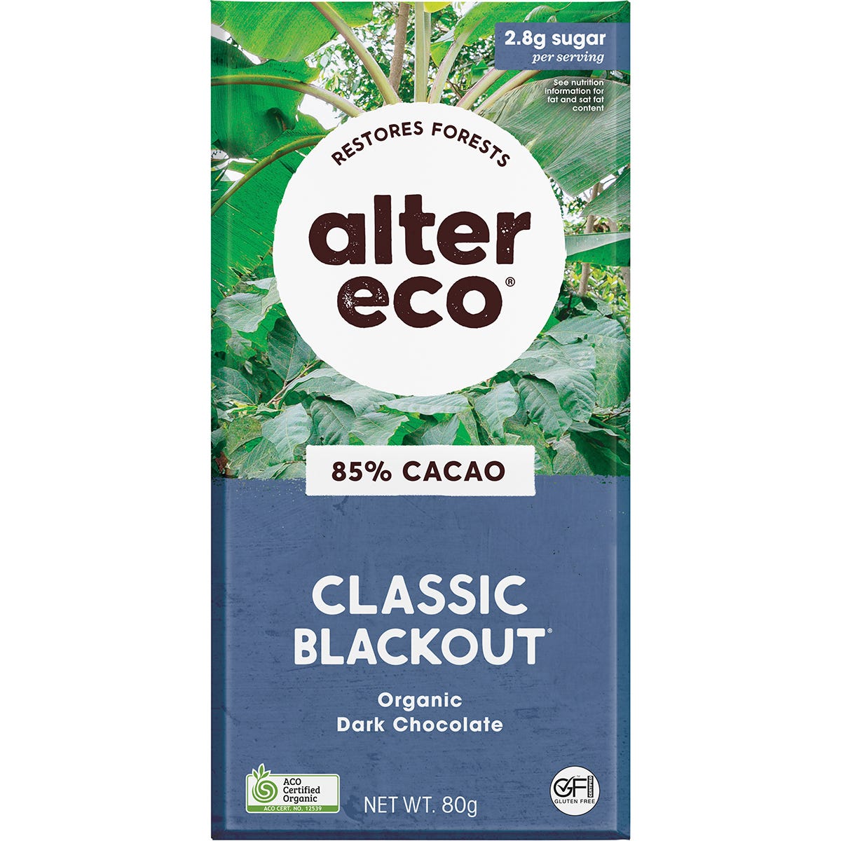 Chocolate Organic Dark Classic Blackout 12x80g