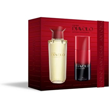 Antonio Banderas Diavolo Man Set Eau De Toilette 100ml & Deodorant Spray 150ml