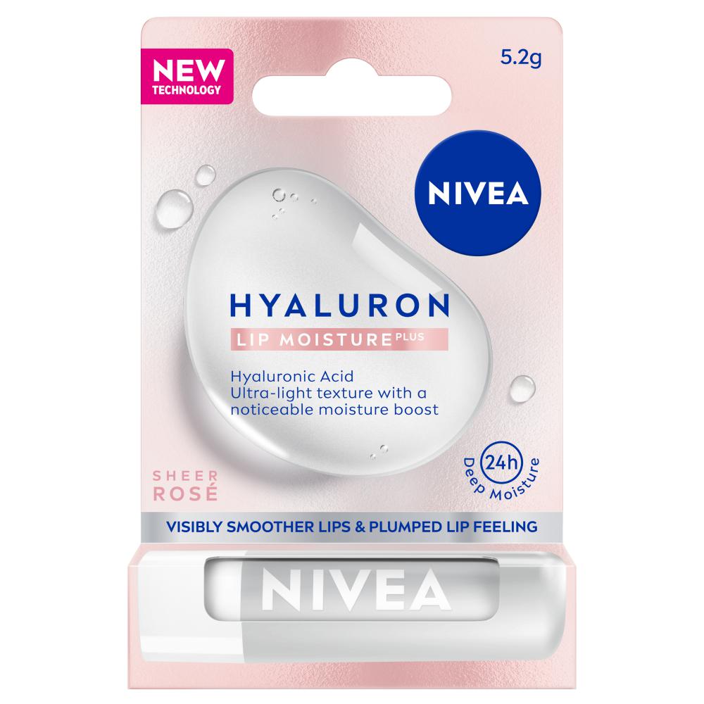 Nivea Lip Hyaluron Moisture Plus Rose 5.2gm Stick