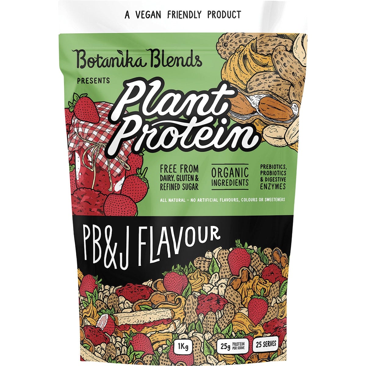 Plant Protein PB&J (Peanut Butter Jam) 1kg