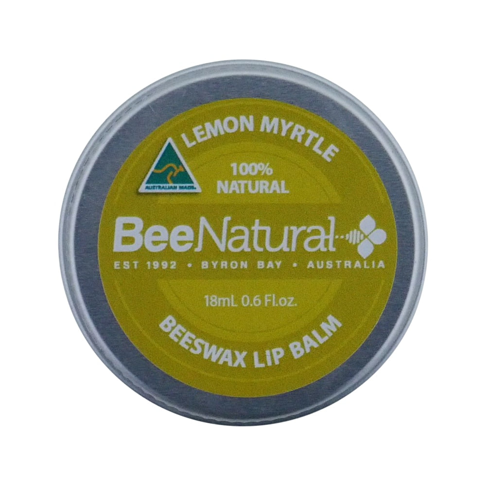 Bee Natural Lip Balm Tin Lemon Myrtle 18ml