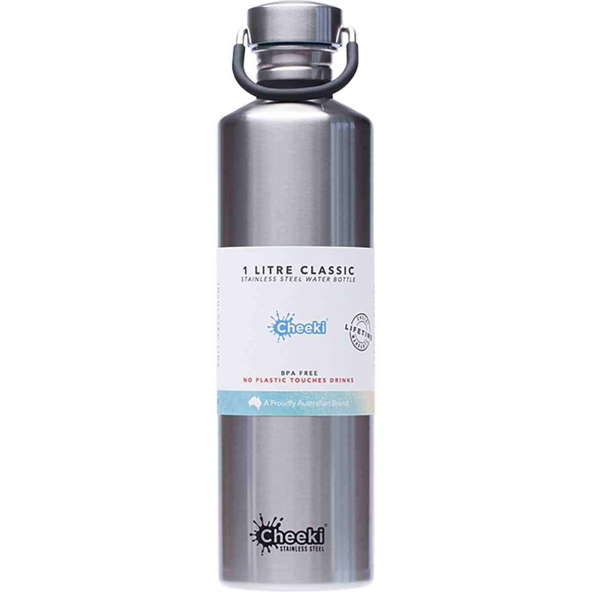 Stainless Steel Bottle Silver 1L