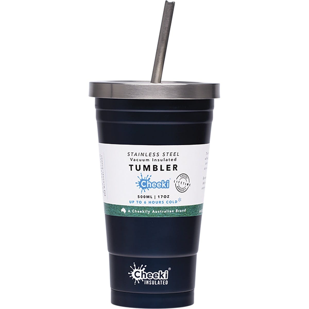 Insulated Tumbler Ocean with S/Steel Straw 500ml