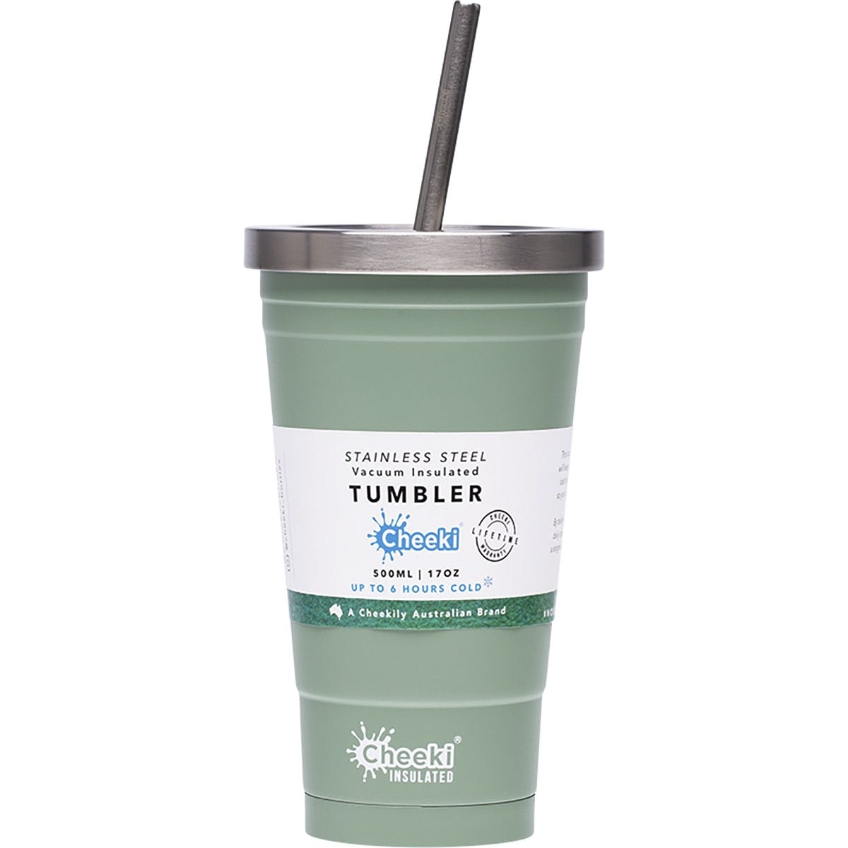 Insulated Tumbler Pistachio with S/Steel Straw 500ml