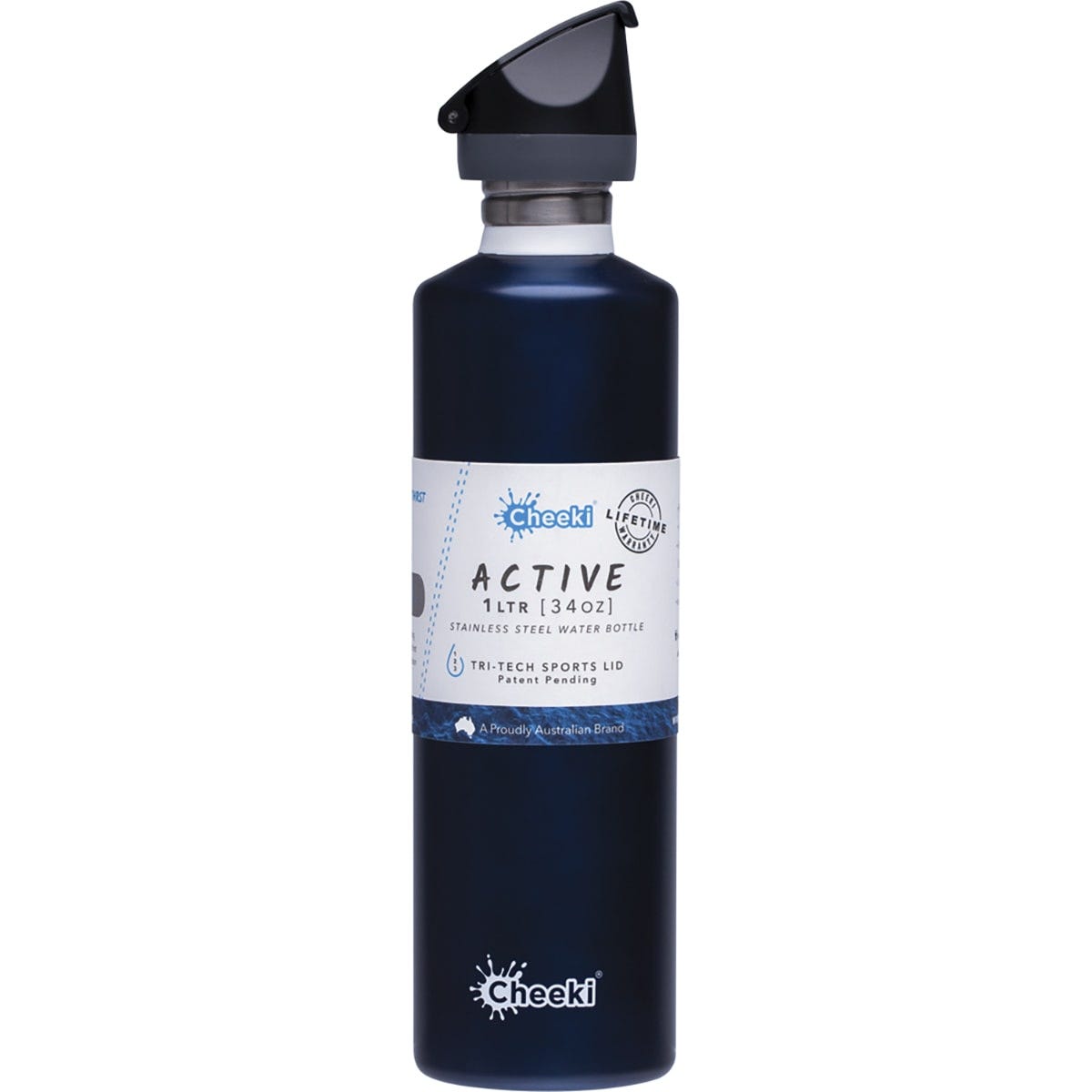 Stainless Steel Bottle Ocean Sports Lid 1L