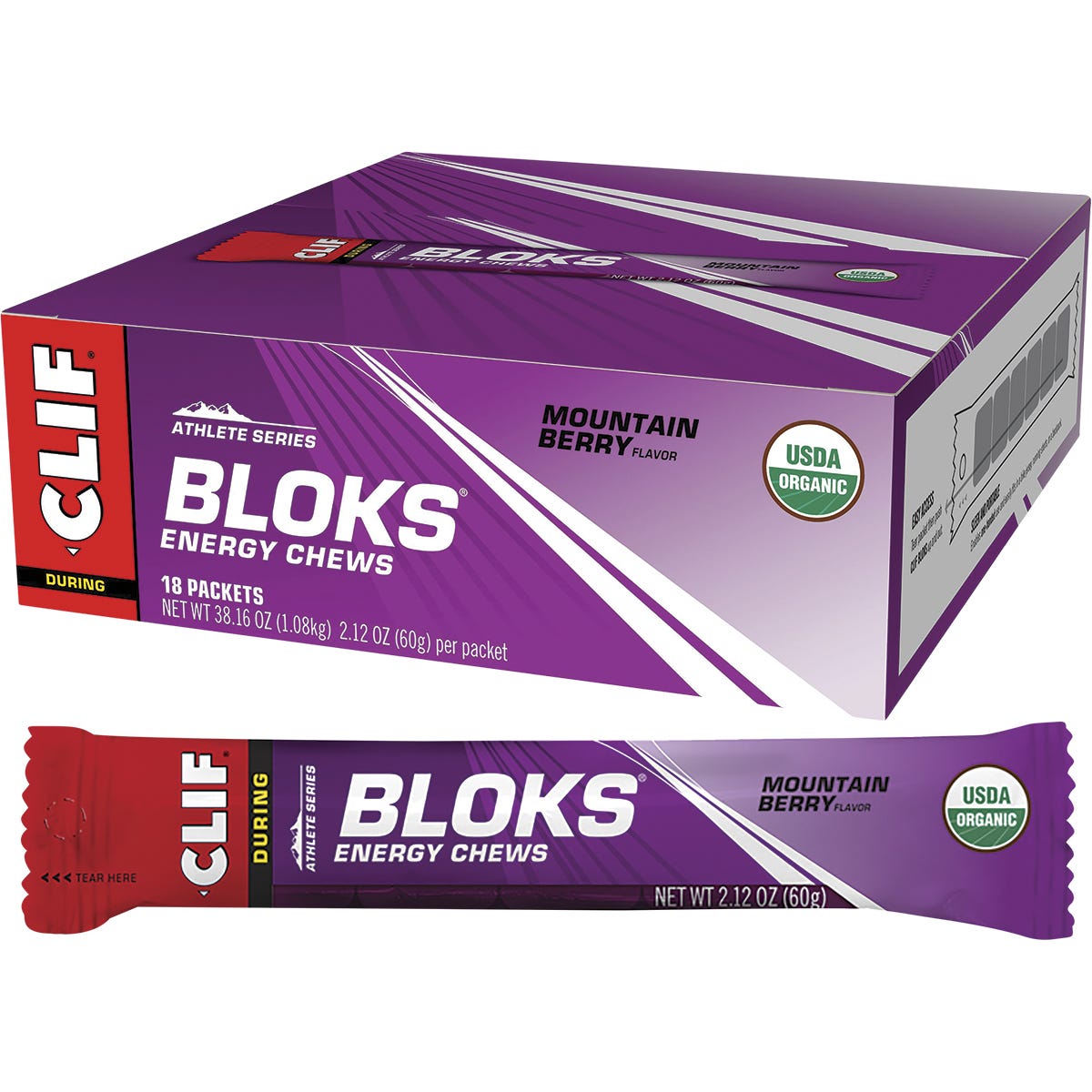 Bloks Energy Chews Mountain Berry 18x60g