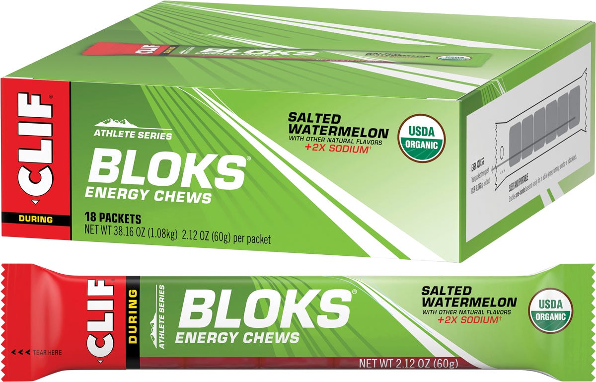 Bloks Energy Chews Salted Watermelon 100mg Sodium 18x60g