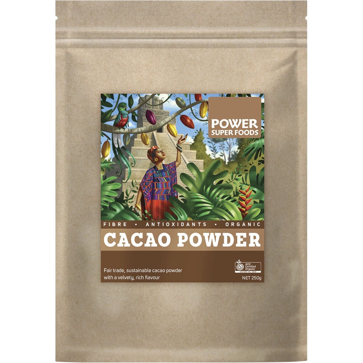Cacao Powder Kraft Bag 250g