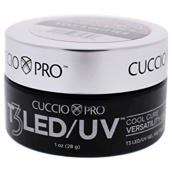 Cuccio Pro T3 Cool Cure Versatility Keke's Glitter Woman 1oz Nail Gel