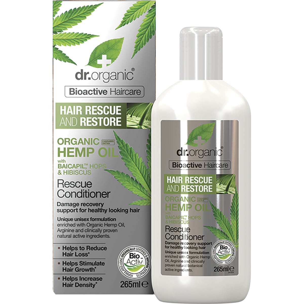 Rescue & Restore Conditioner Organic Hemp Oil 265ml