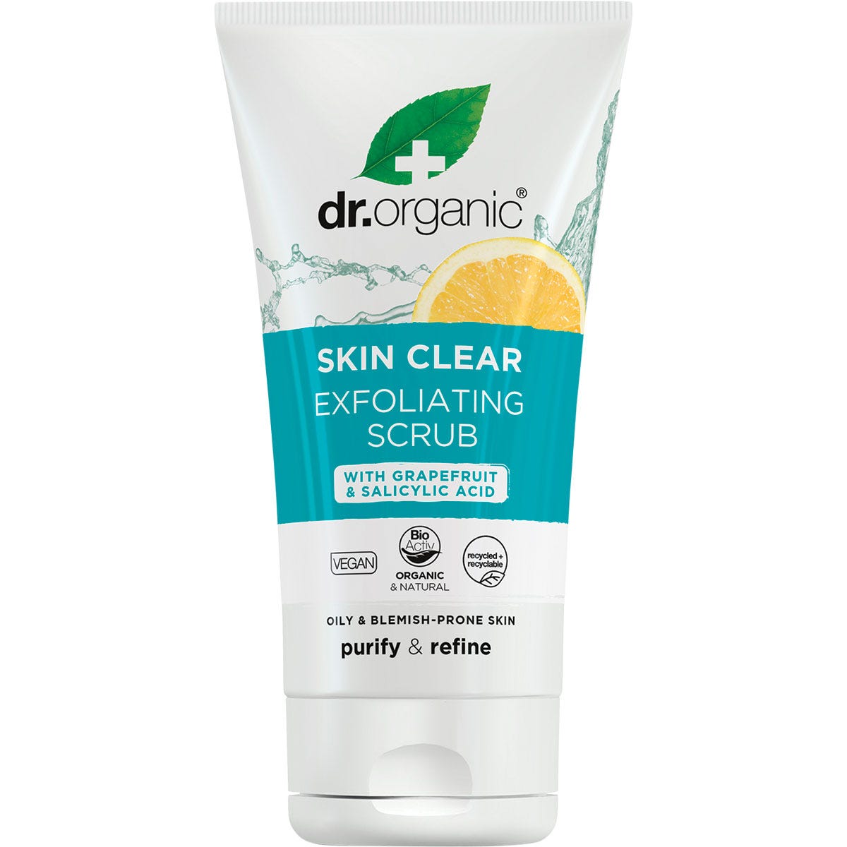 Exfoliating Face Scrub Skin Clear Organic Tea Tree 150ml