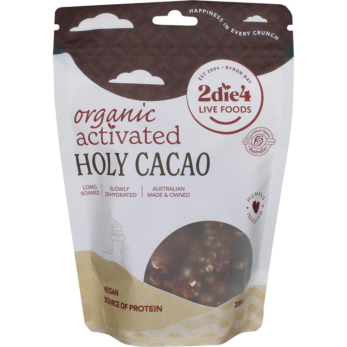 Organic Activated Holy Cacao Cacao Granola Clusters 200g