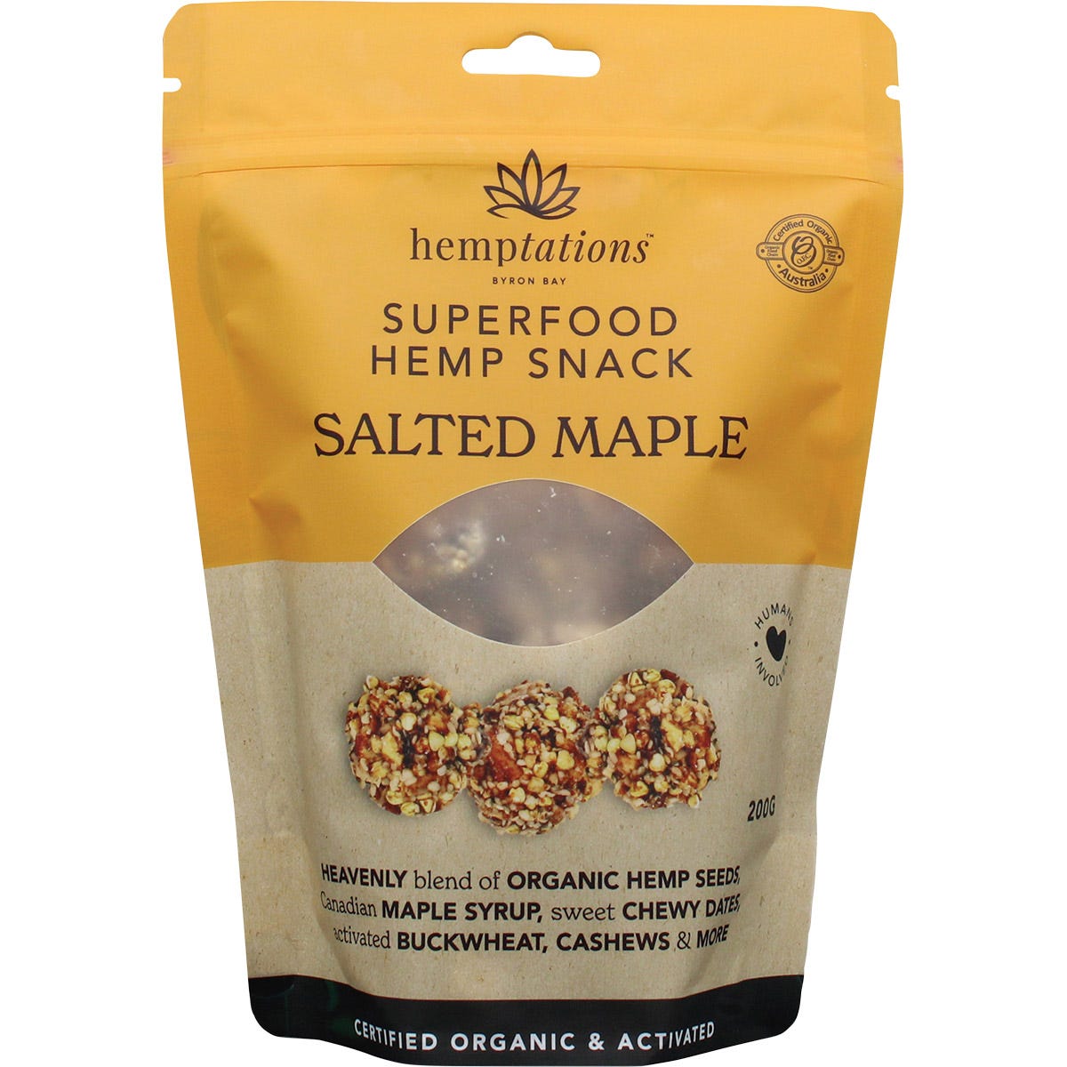 Hemptations Superfood Hemp Snack Salted Maple 200g