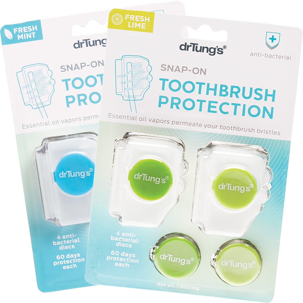 Toothbrush Protection with 2 Refills (Colour May Vary) 2pk