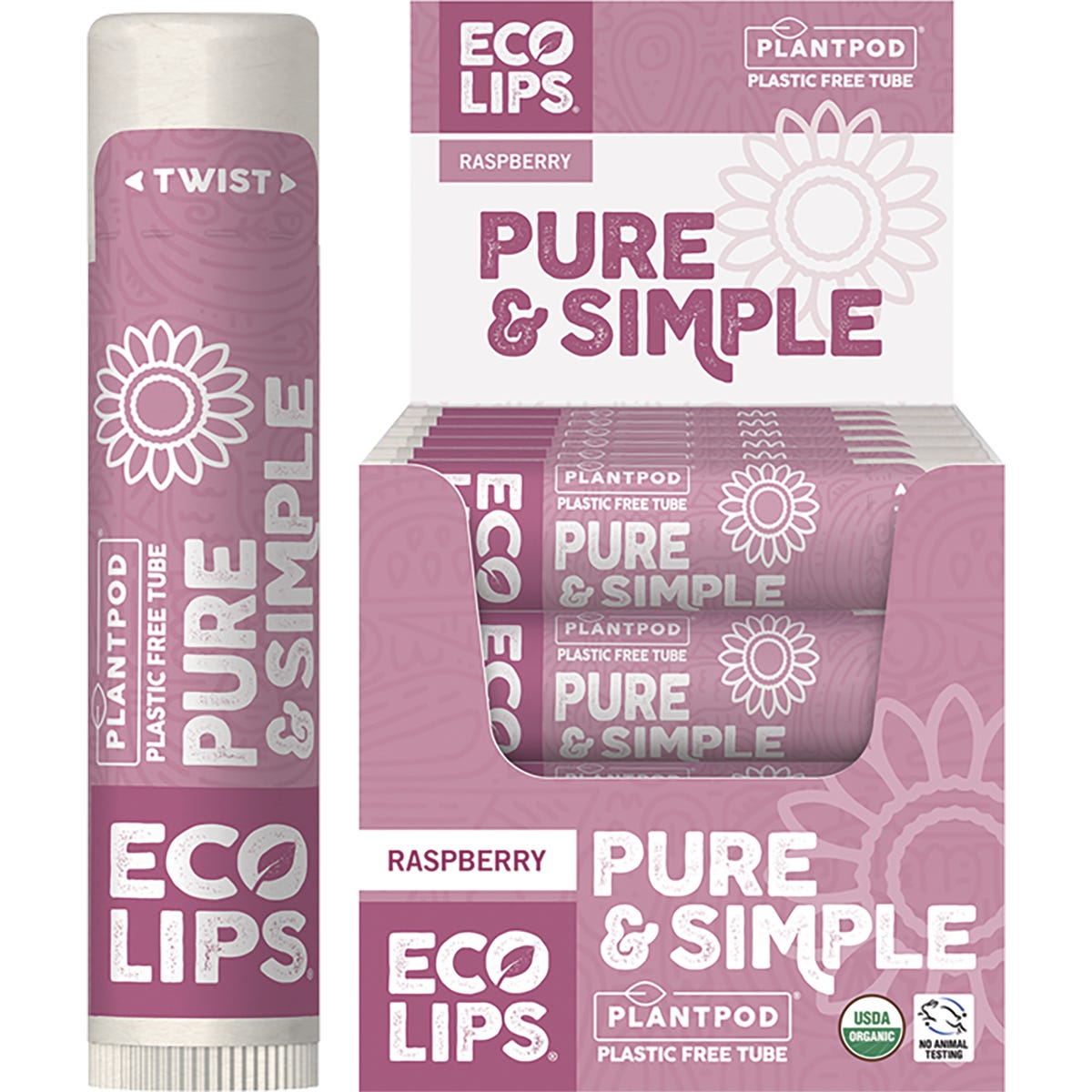 Lip Balm Pure & Simple Raspberry 24x4.25g