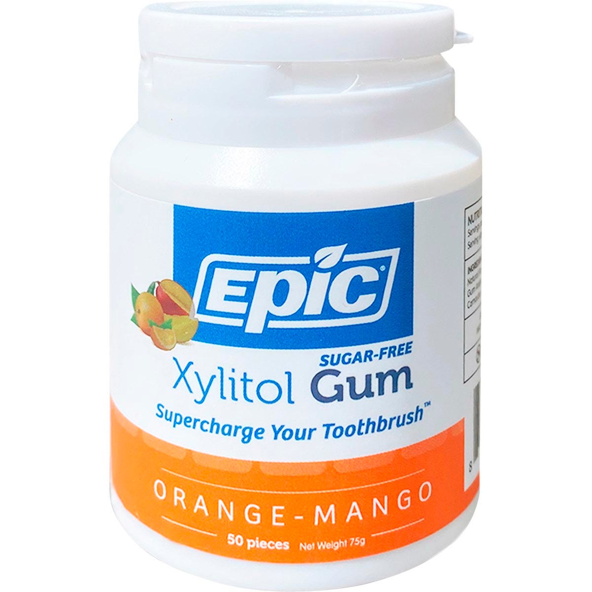 Xylitol Chewing Gum Orange-Mango 50pcs