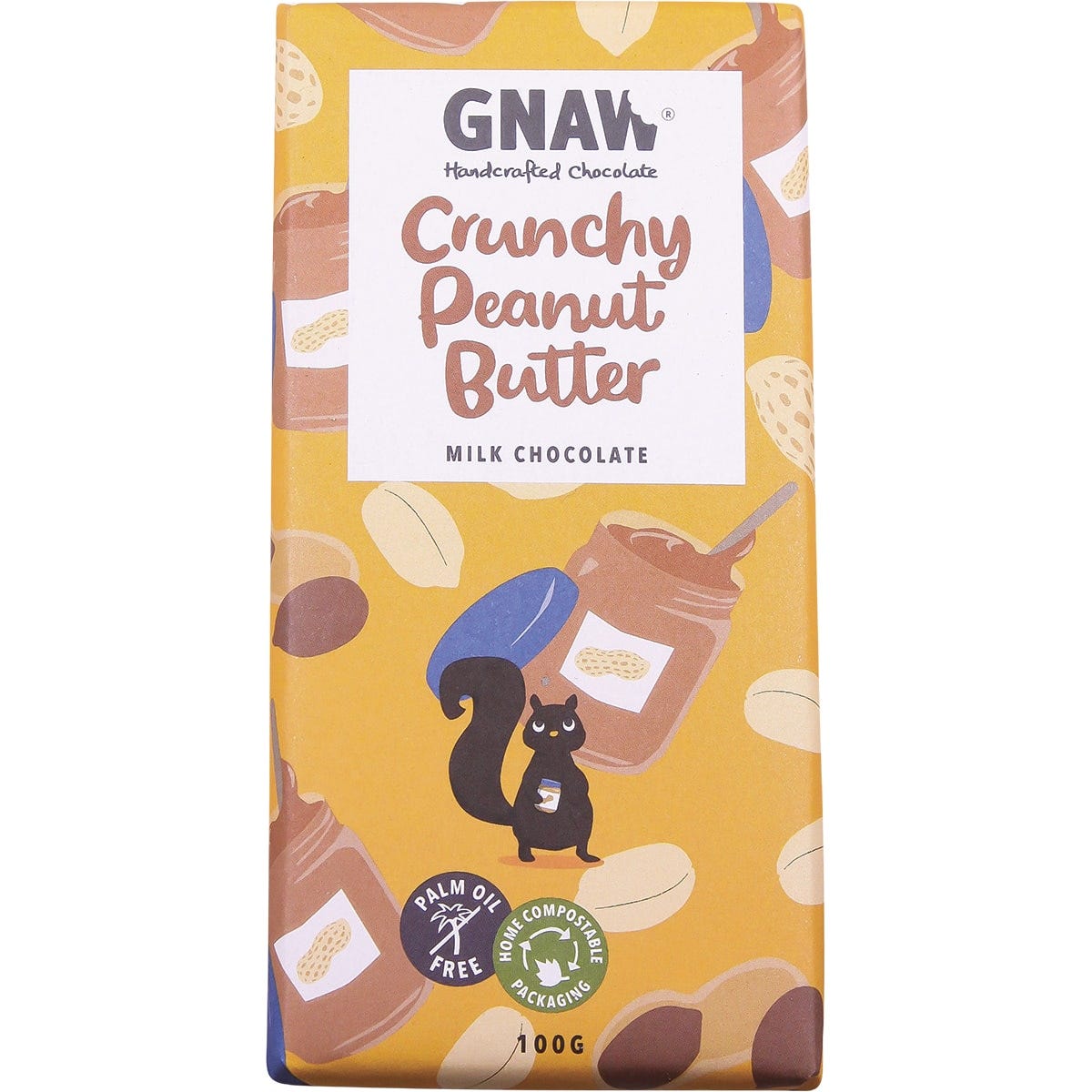 Handcrafted Milk Chocolate Crunchy Peanut Butter 12x100g