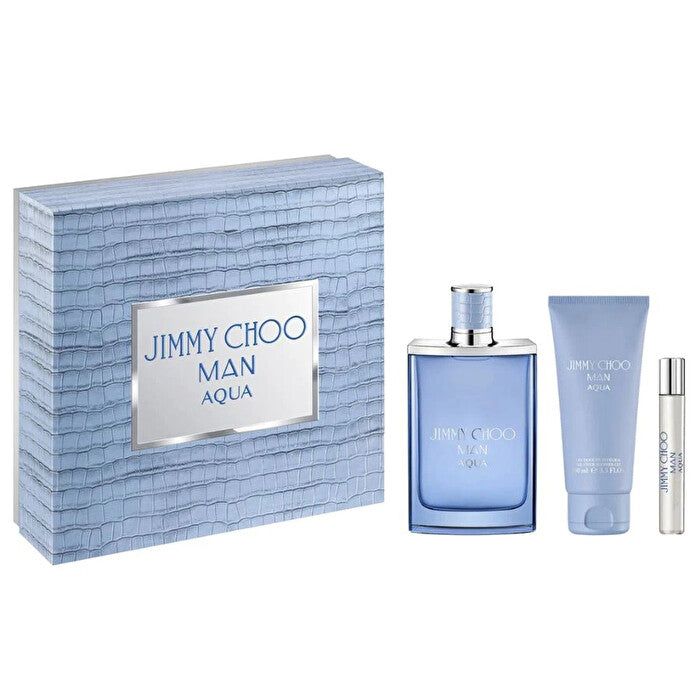 Jimmy Choo Man Aqua Set Eau De Toilette 100ml & Eau De Toilette 7.5ml & Sg 100ml