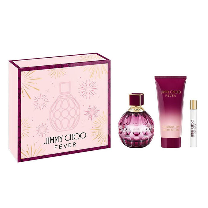 Jimmy Choo Fever Woman Set Eau De Parfum 100ml & Eau De Parfum 7.5ml & Bl 100ml (new Pack)
