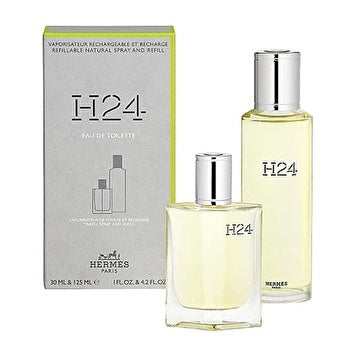 Hermes H24 Man Set Eau De Toilette 30ml Refillable & Eau De Toilette 125ml refill