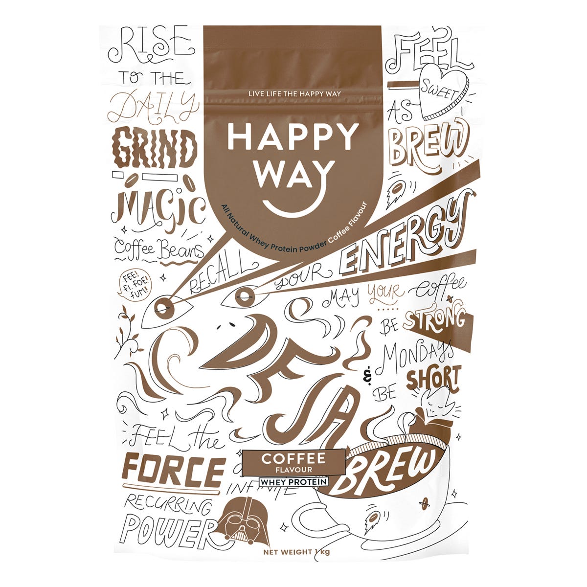 Whey Protein Powder Coffee 1kg
