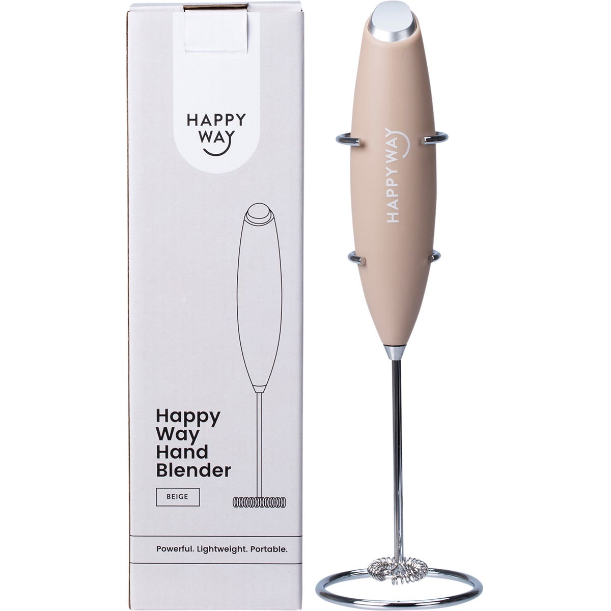 Hand Blender Beige with Stand