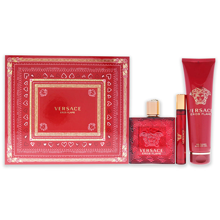 Versace Eros Flame Man Set Eau De Parfum 100ml & Eau De Parfum 10ml & Sg 150ml