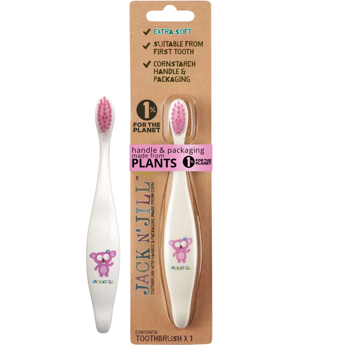 Toothbrush Children Koala Biodegradable x8