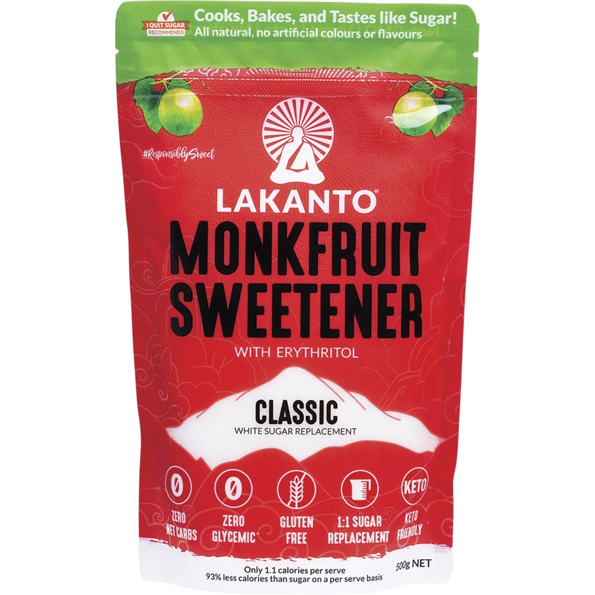 Classic Monkfruit Sweetener 500g
