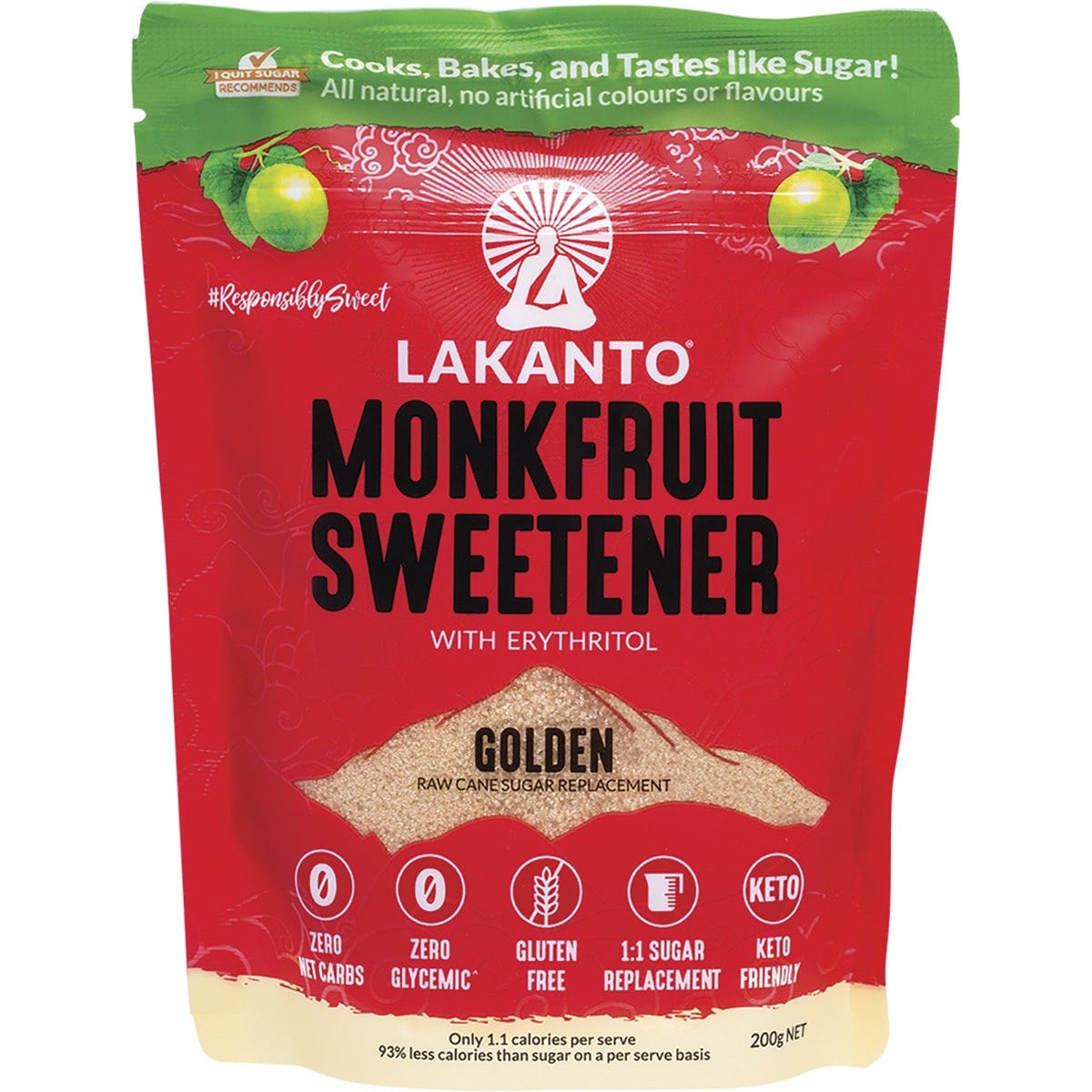 Golden Monkfruit Sweetener 200g