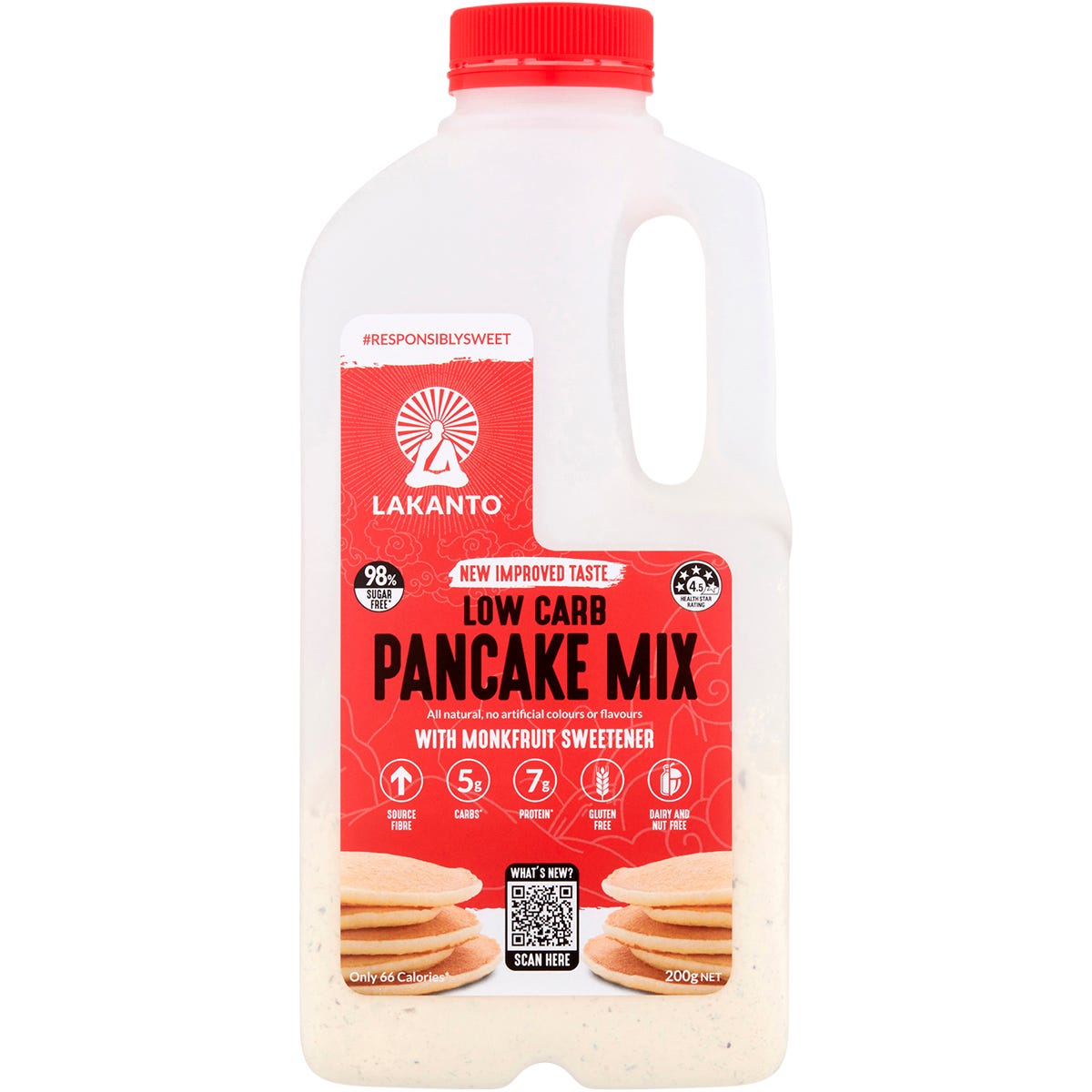 Pancake Mix Low Carb with Monkfruit Sweetener 200g
