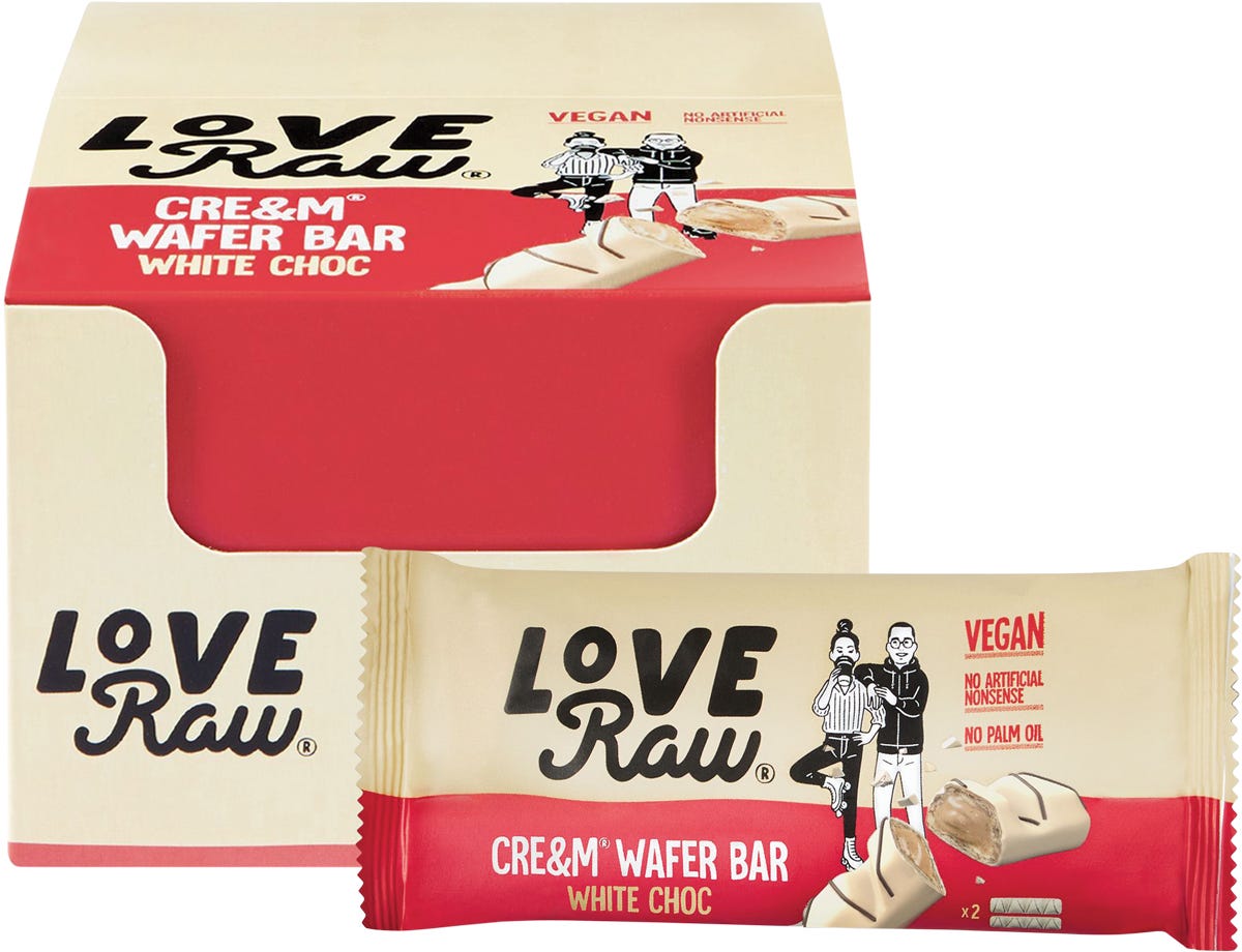 Cre&m Wafer Bar White Choc 12x45g
