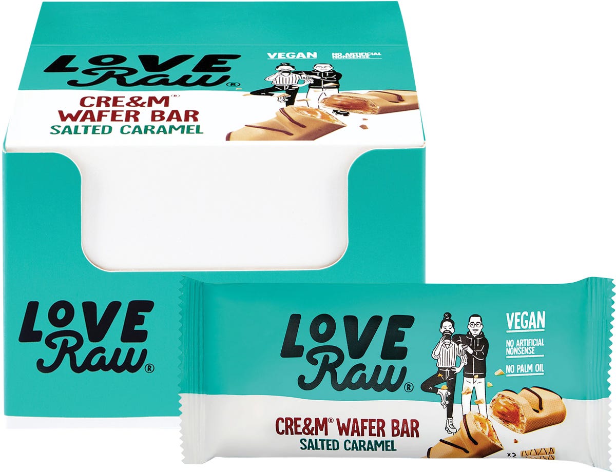 Cre&m Wafer Bar Salted Caramel 12x45g