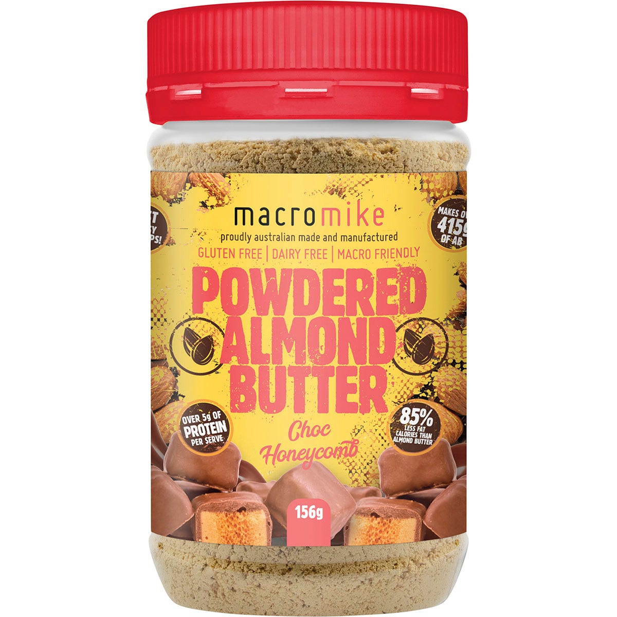 Powdered Almond Butter Choc Honeycomb 156g