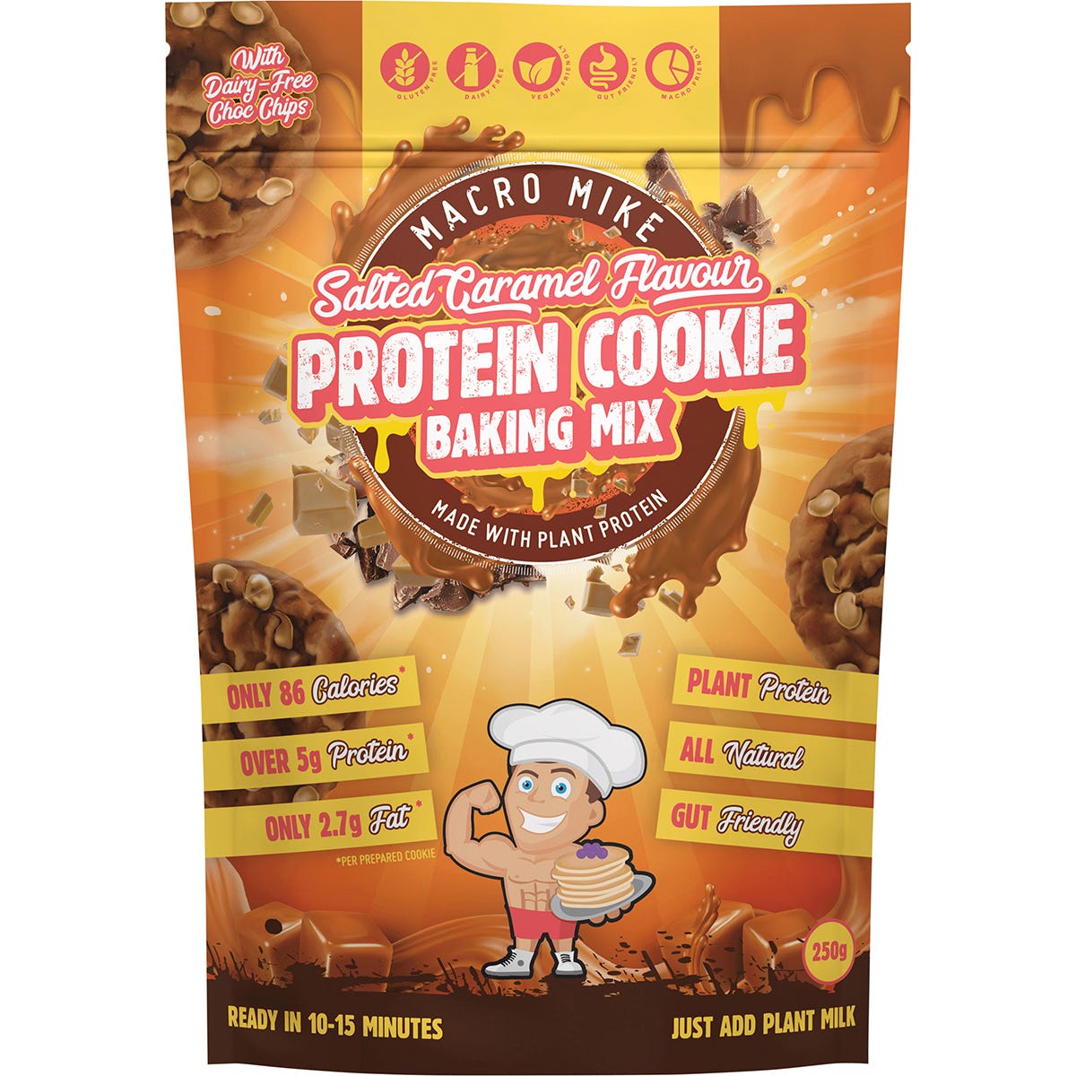 Cookie Baking Mix Almond Protein Salted Caramel 250g