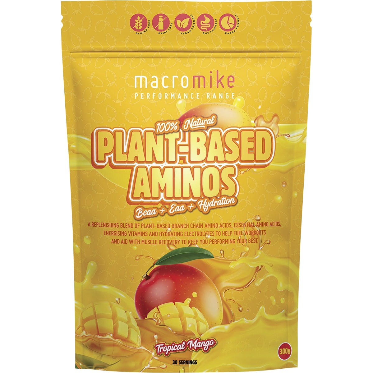 Plant-Based Aminos Tropical Mango 300g