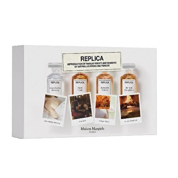 Maison Margiela Replica Unisex Mini Set Eau De Toilette 4x 7ml (lazy Sunday Morning & Jazz Club & Autumn Vibes & By The Fireplace)