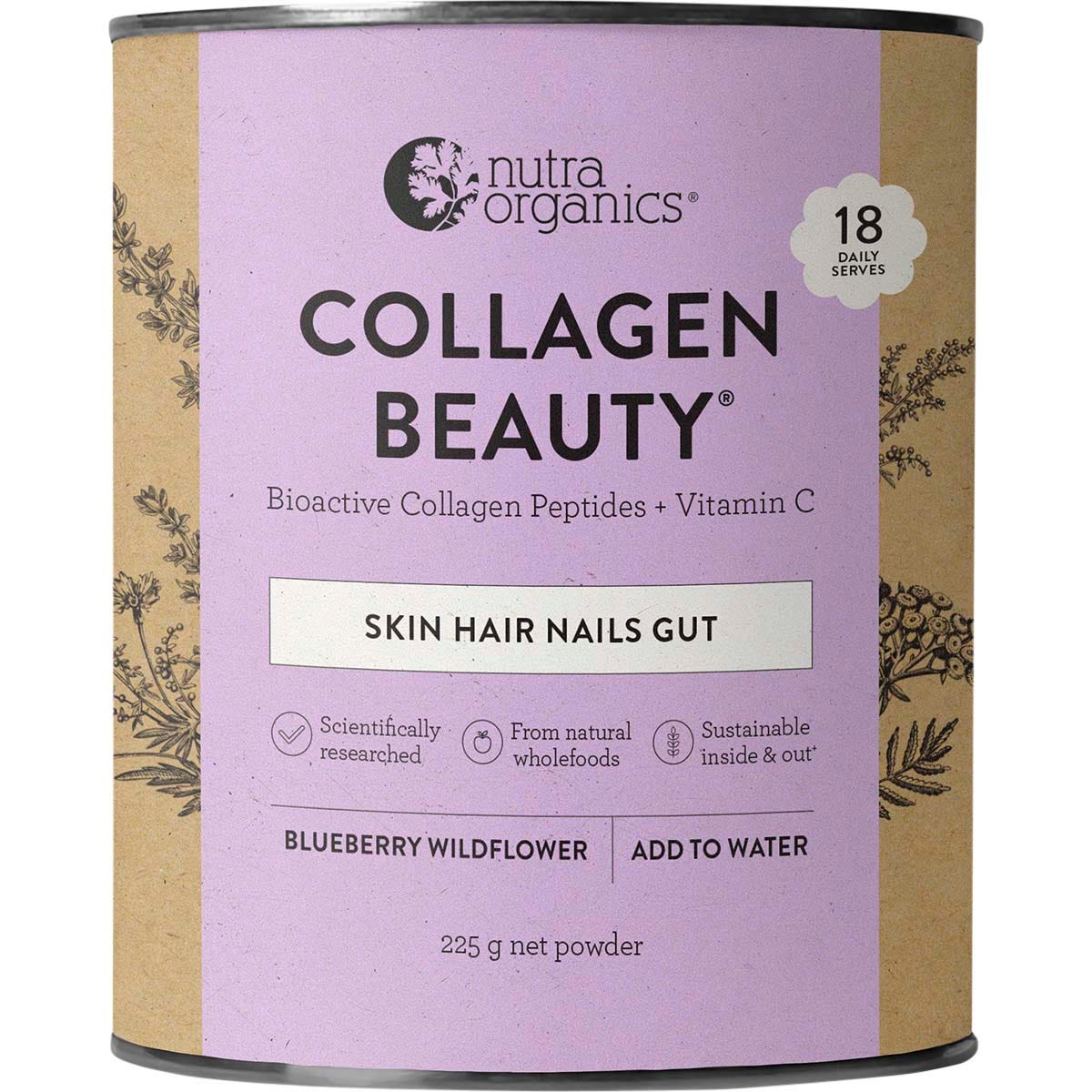 Collagen Beauty Blueberry Wildflower 225g