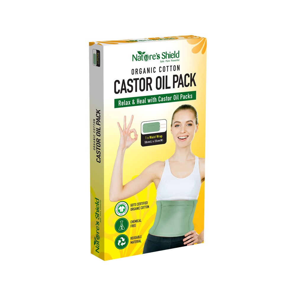 Nature's Shield Castor Oil Pack Organic Cotton Waist