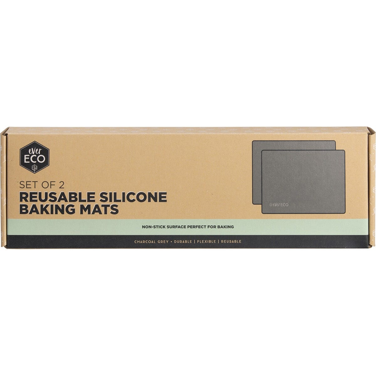 Reusable Silicone Baking Mats Set of 2 (30 x 40cm) 2pk