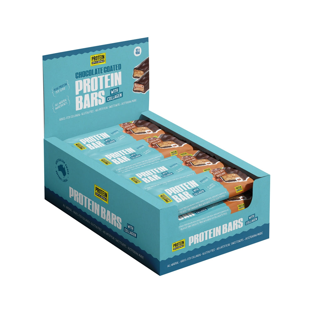 Protein Supplies Bar Collagen Chocolate Hazelnut 45g X 12pk